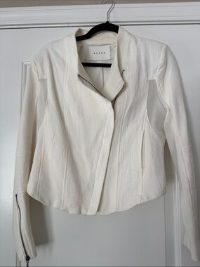 Blank NYC mesh insert moto jacket